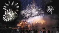 1. januarja se v Portorož vrača tradicionalni ognjemet. Fotografija 
je bila posneta leta 2016.  
