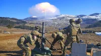 Na Počku se usposablja Slovenska vojska, potekajo pa tudi 
mednarodne vaje  Natovega zavezništva. Na sliki so ameriški 
vojaki. 