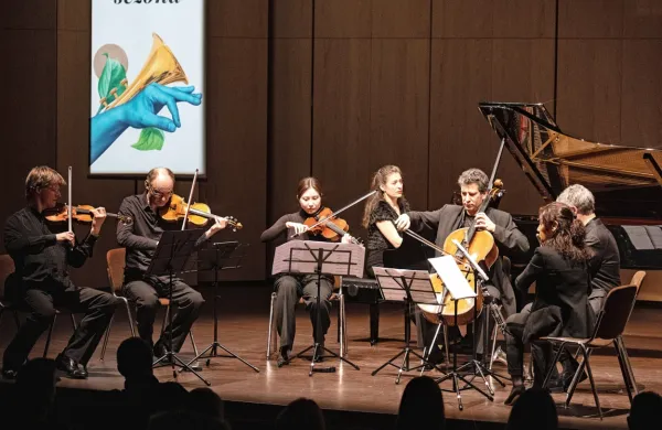 V Kulturnem domu Nova Gorica je nastopil odličen komorni sestav, Ansambel Albana Berga z Dunaja.