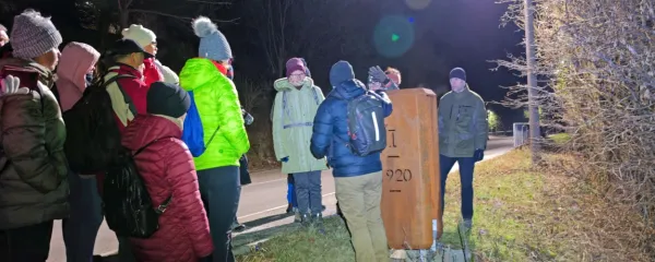 Muzejski špancir ob rapalski meji je privabil kakšnih 30 obiskovalcev.  