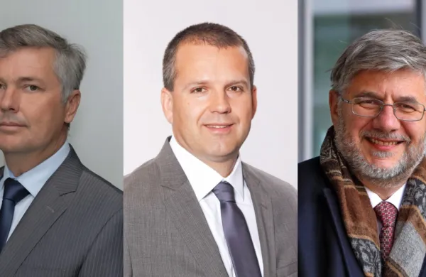 (z leve): Matjaž Lorenčič, Aleš Lokar, Leon Klemše