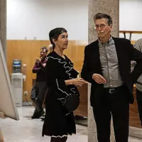 Premiero sta si ogledala tudi nekdanji direktor GZS in nekdanji direktor SNG Nova Gorica Jožko Čuk in žena, 
zdravnica Jasna Čuk Rupnik.