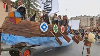 Tako so lani v Ilirsko Bistrico priveslali Zjmnski vikingi.