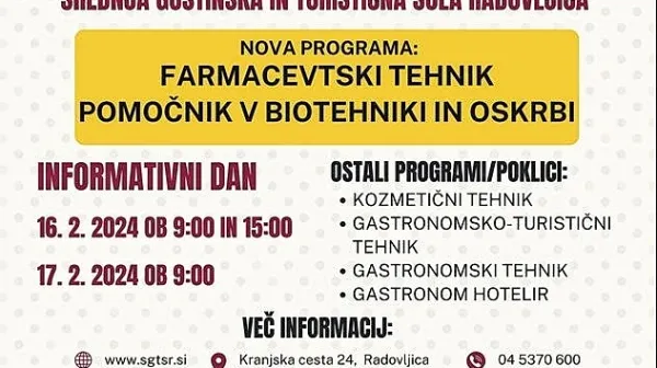 Zakaj se odločiti za izobraževanje na Srednji gostinski in turistični šoli Radovljica?