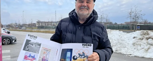 “Še danes me marsikdo kliče Vučko,” pravi Jože Trobec, avtor 
maskote.
