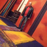 Andraž Šalamun v svojem koprskem ateljeju