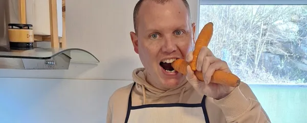 Tilen Pajek prisega na rastlinsko prehrano.