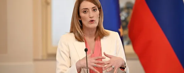 Ro berta Metsola, predsednica Evropskega parlamenta.