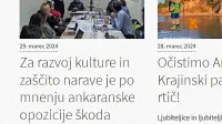 Spletna stran občine in ena od vsebin, ki motijo opozicijo. Pisali so 
tudi ministrstvu za javno upravo, saj menijo, da gre za neprimerno 
uporabo uradnih občinskih sredstev za politične namene.
