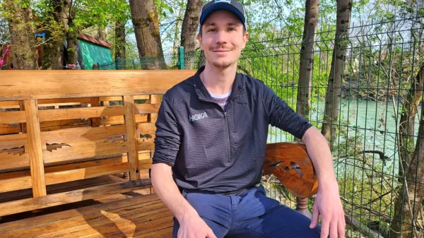 Francoz Dimitri Chapelle v Sloveniji išče ravnovesje med tekom in 
službo.