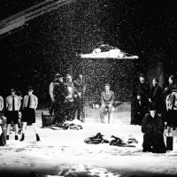 Prva predstava v novi gledališki stavbi leta 1994 je bil Krst pri Savici Dominika Smoleta v režiji Janeza Pipana.

