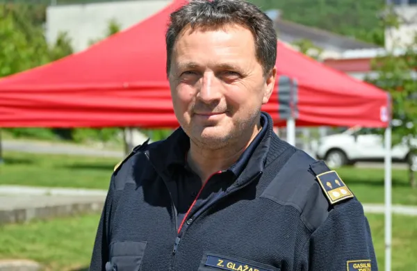 Poveljnik Gasilske zveze Slovenije Zvonko Glažar