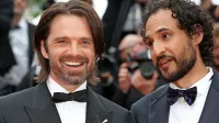 Donalda Trumpa v mladih letih je v filmu Vajenec zaigral Sebastian 
Stan (levo), ob njem je režiser Ali Abassi.