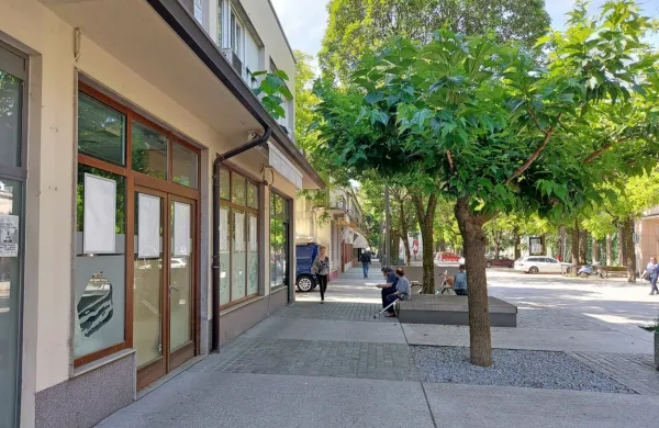 Namesto, da bi Delpinova ulica  po prenovi zacvetela, lokali in 
trgovine (levo Pecivo in Mlinček) zapirajo.  