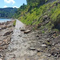 Poplavilo Tartinijev trg v Piranu, pešpot med Piranom in Fieso je zaprta