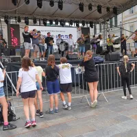 Cerkljanska pihalna skupina TačMI brass bend je razgrela že 
popoldne, zvečer pa z Big Foot mamo okrog 4000 obiskovalcev