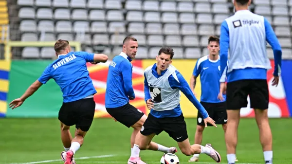 Na reprezentančnem treningu včasih zaigrajo nekoliko ostreje.