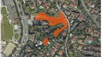 Oranžna barva kaže sklop portoroških parcel, ki jih je na javni dražbi 
prodajala piranska občina. Kupila jih je družba EFG, ki jo vodi Nik 
Popovič. 