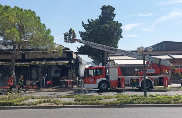 Zagorelo v lokalu sredi Portoroža (FOTO, VIDEO)