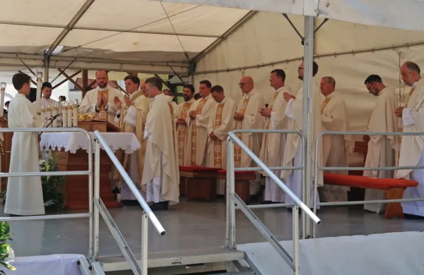 Godoviški novomašnik Luka Jesenko bo z dovoljenjem škofa 
nadaljeval študij v Rimu. Tudi  brez njega bo po avgustovski 
menjavi v škofiji delovalo nekaj župnikov manj.

