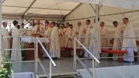Godoviški novomašnik Luka Jesenko bo z dovoljenjem škofa 
nadaljeval študij v Rimu. Tudi  brez njega bo po avgustovski 
menjavi v škofiji delovalo nekaj župnikov manj.

