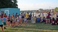 Taborniki treh rodov z Goriške - Puntarji, Jegliči in Krti - so na 
taborjenjih organizirali športno srečanje na plaži v istrski Dajli.