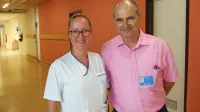 Vodja službe fizioterapije v SBI Bojana Žuraj, diplomirana fizioterapevtka in poslovni direktor SBI mag. Radivoj Nardin 