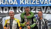 Mladen Orejaš (levo) na letošnji motociklistični dirki v Križevcih, 
kjer je osvojil drugo mesto.