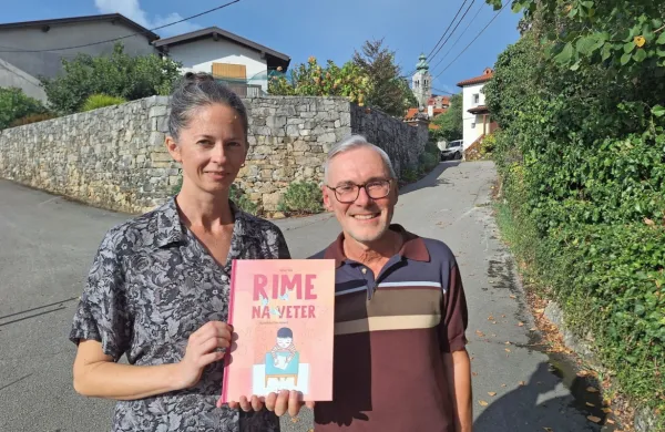 Tinka Volarič in Milan Šelj sta skupaj ustvarila Rime na veter.