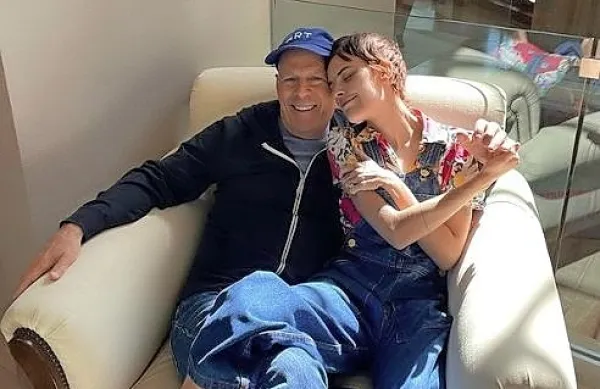 Tallulah z očetom Bruceom Willisom