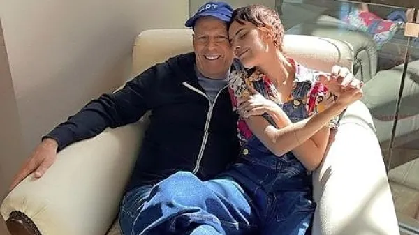 Tallulah z očetom Bruceom Willisom