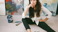 Leila Bartell bo svoje slike iz Londona predstavila v galerijo Pr'Kščaki v Betanji, kjer bo danes odprtje pod okriljem 3. Krasnega festivala.   