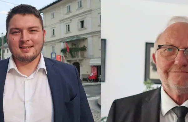 Franc Medic (desno) in Andrej Poglajen