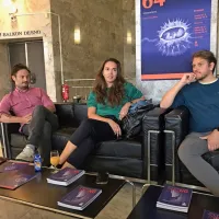 O predstavi so spregovorili (z leve): Milan Ramšak Marković, Nina 
Šorak in Marko Bratuš. 