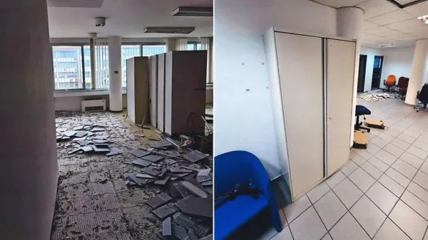 Iz fotografij, ki jih je cenilec naredil ob ogledu prostorov, je 
razvidno, da marca letos prostori niso bili preurejeni v študentski 
dom.