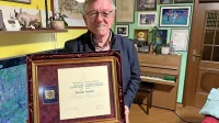 Slavko Ivančič se je pred nekaj dnevi razveselil tudi zlatega grba 
Občine Piran za  prispevek slovenski glasbeni kulturi.    