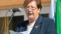 Živa Gruden,  prva ravnateljica dvojezične šole v Špetru