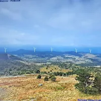 Vizualizacija vetrnih elektrarn na planoti vzhodno od Ilirske 
Bistrice in Šembilj prikazuje vetrnice, ki bi bile visoke 250 
metrov. 