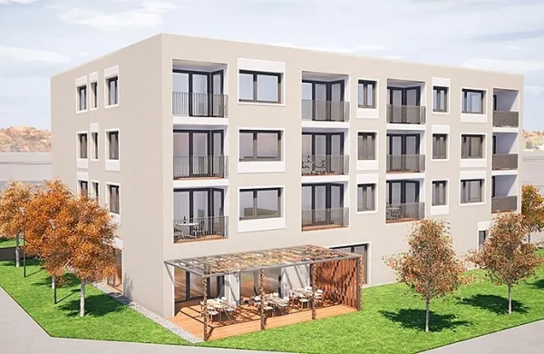 Idejna zasnova za ajdovski stolpič z namenskimi stanovanji za 
starejše.  