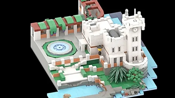 Miramarski grad bi lahko sestavljali iz lego kock