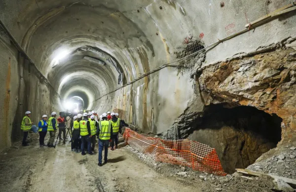 Ob včerajšnjem ogledu jame 66 v srcu predora T2 (Beka) 