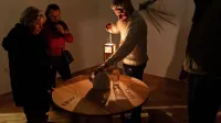 Boštjan Kavčič je v Hiši kulture v Pivki postavil več kamnitih del, pod imenom Impulz, ki so sicer del večjega 
opusa ORGanizmov.  