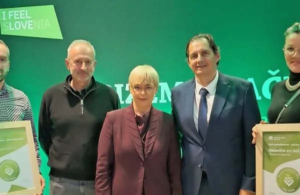 Z včerajšnje razglasitve nagrajencev natečaja Moja dežela-znak 
gostoljubnosti 2024