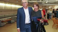 Režiser Jani Sever (na fotografiji ob njem je soproga Kristina) je 
dejal, da sta bila inspiracija za film Čao Bela  njegova otroka in 
njuni prijatelji.