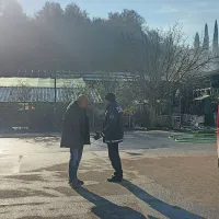 Že  ponoči  je  bil  v  Luciji,  pri  goreči  trgovini,  tudi nekdanji  direktor  
in  občinski  svetnik Robert Fakin (levo).