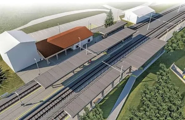Vizulizacija nadgradnje železniske postaje Preserje