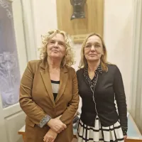 Katja Pegan in Alja Brglez v Slovenskem klubu izobražencev  