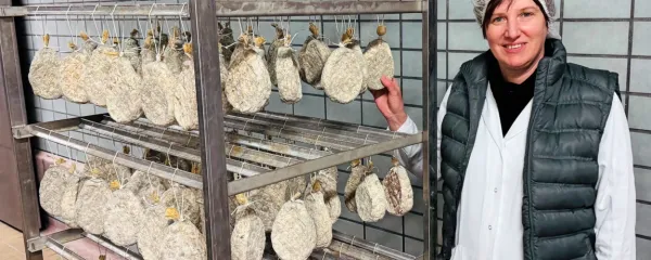 Mateja Leva s sodelavci skrbi, da so tolminski želodci in druge 
mesnine iz Alpije karseda blizu tradicionalnim okusom.