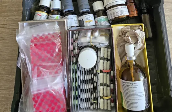 Pri 43-letnem Ajdovcu odkrili heroin, metamfetamine in kokain (FOTO)