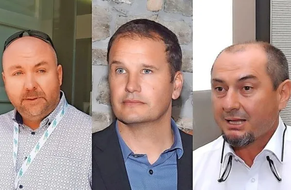 Z leve:  Davor Briševac, Denis Bele, Gašpar Gašpar Mišič